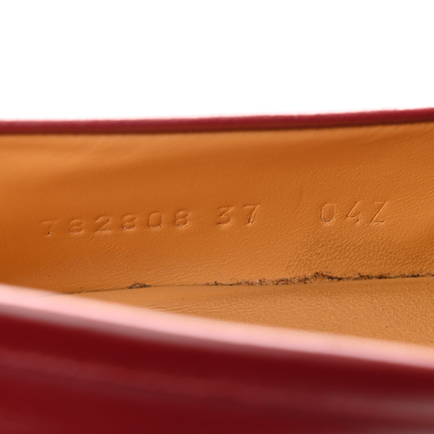 Gucci Ancora Calfskin Womens Horsebit Platform Loafers 37 Rosso 8 of 13