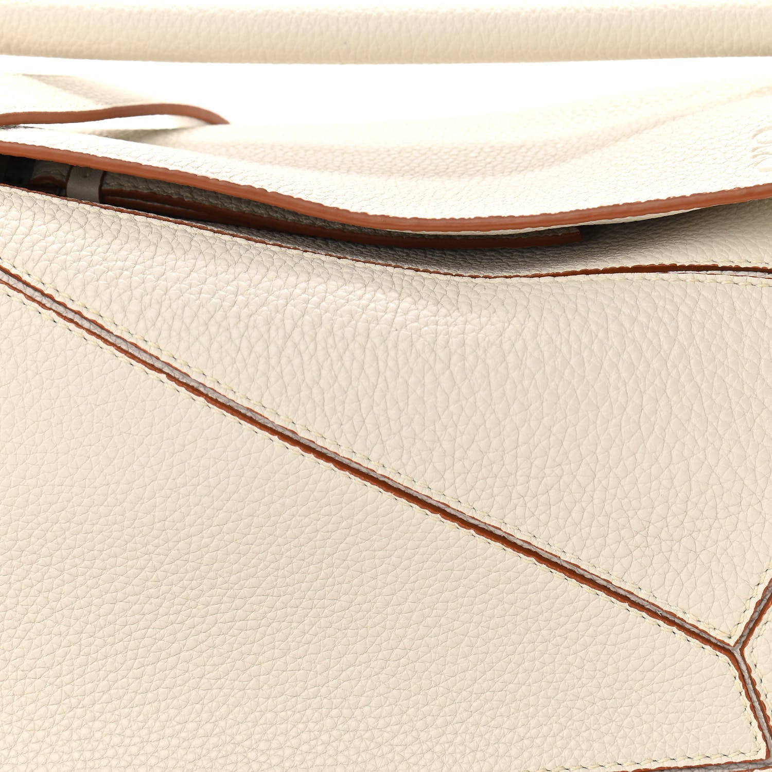 Loewe Calfskin Small Puzzle Bag Ivory 7 of 10