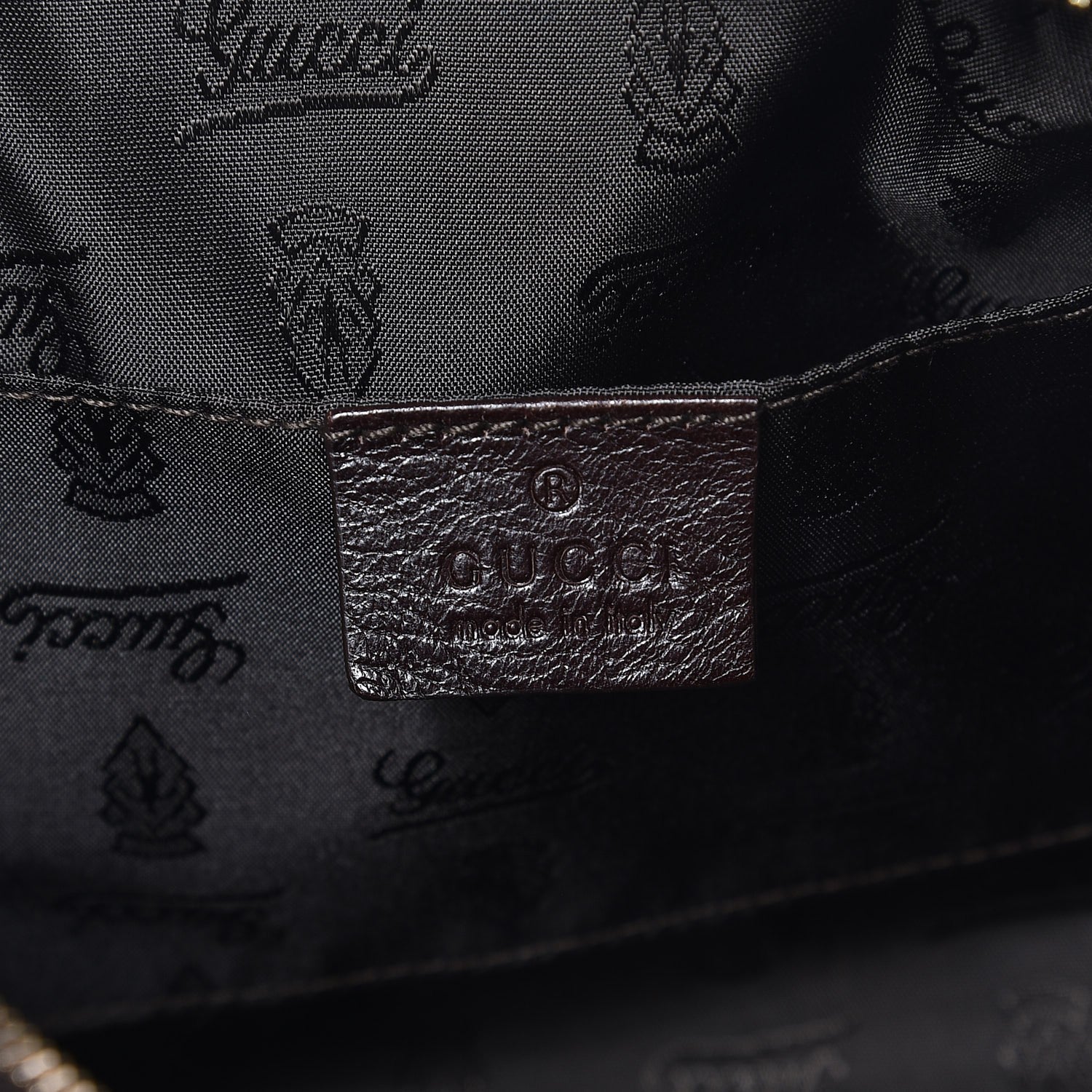 Gucci Crystal Monogram Duchessa Small Boston Bag Brown 6 of 8