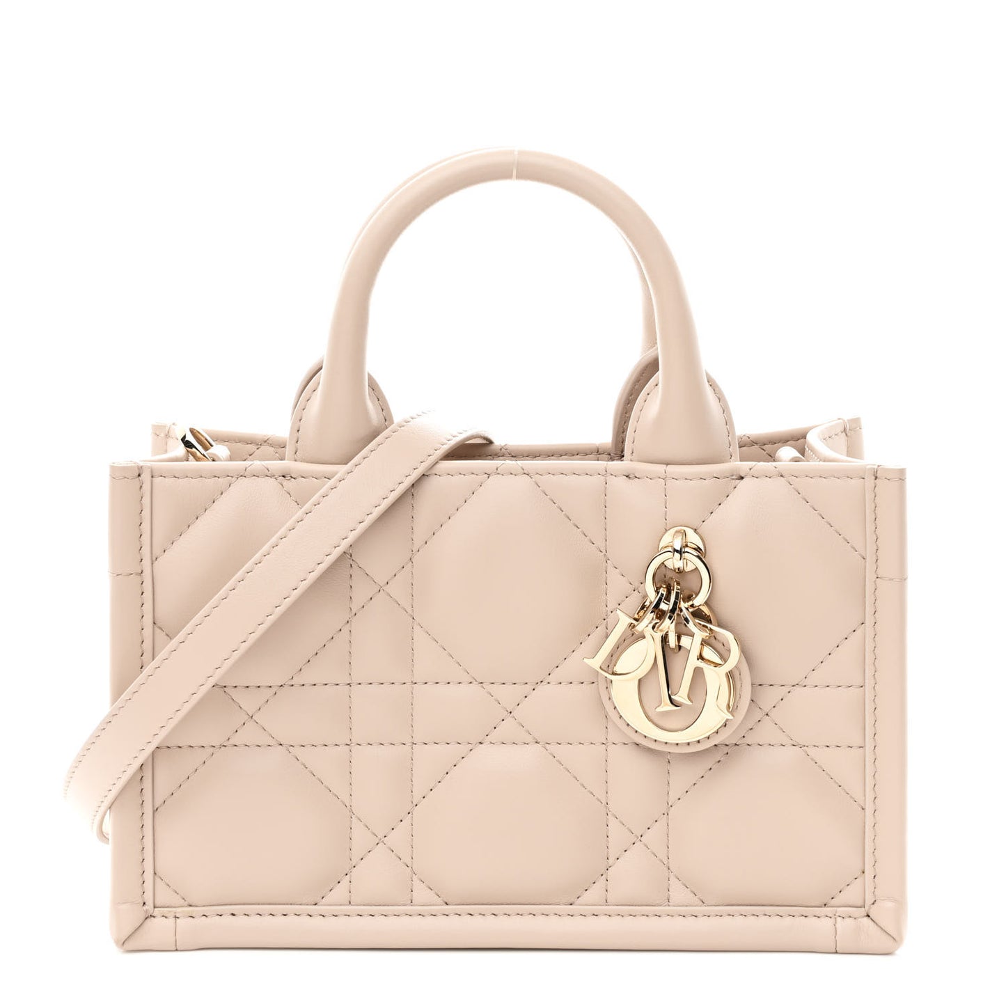 Calfskin Macrocannage Mini Book Tote Trench