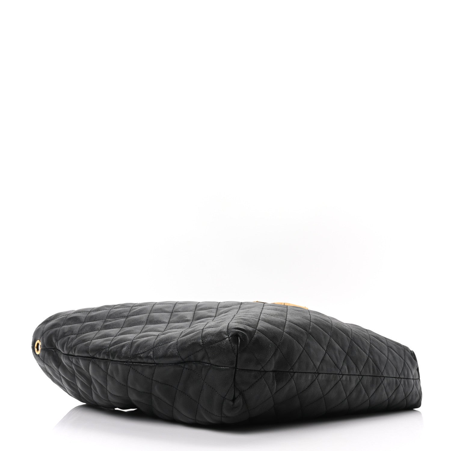 Saint Laurent Lambskin Quilted Maxi Icare Shopping Tote Black 4 of 10