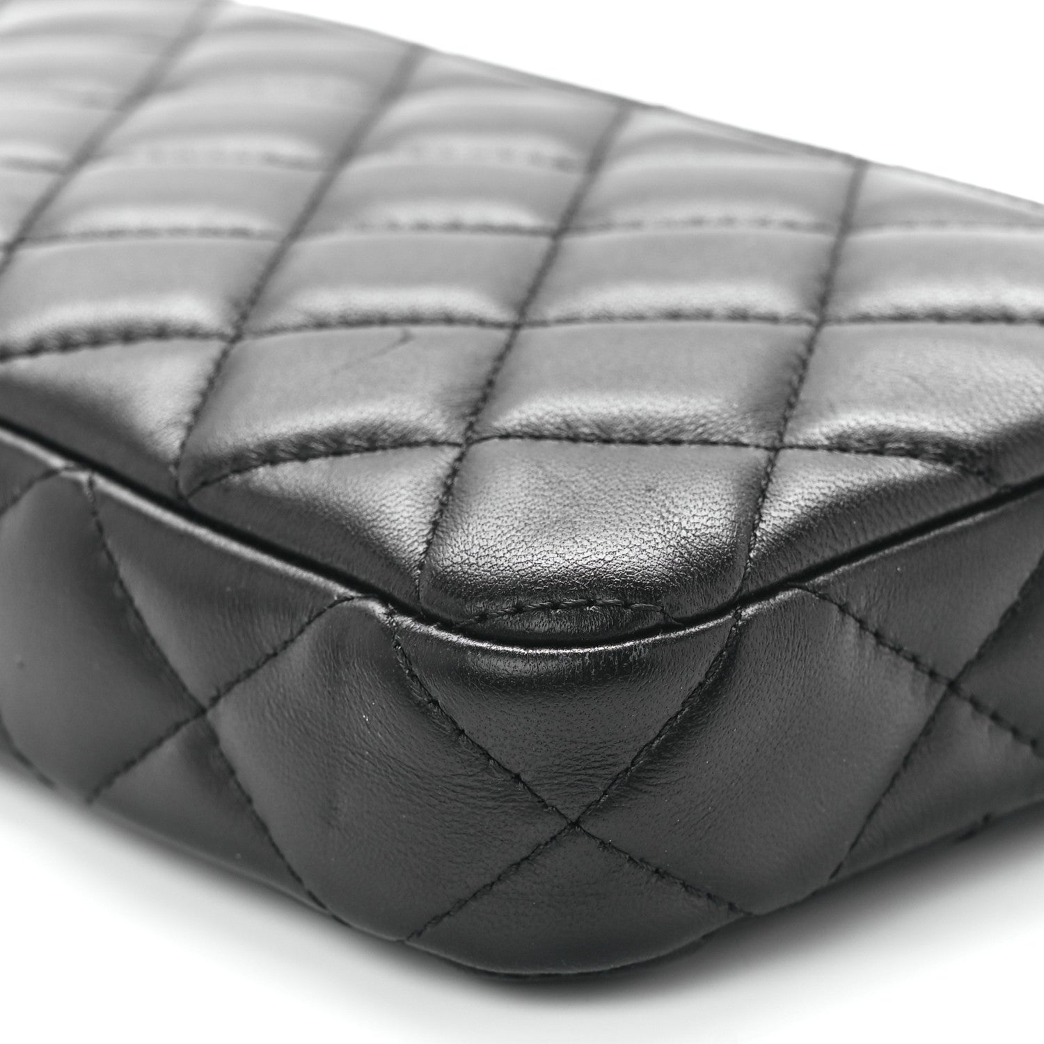 Chanel Lambskin Quilted Small Clutch With Chain Black 12 of 12