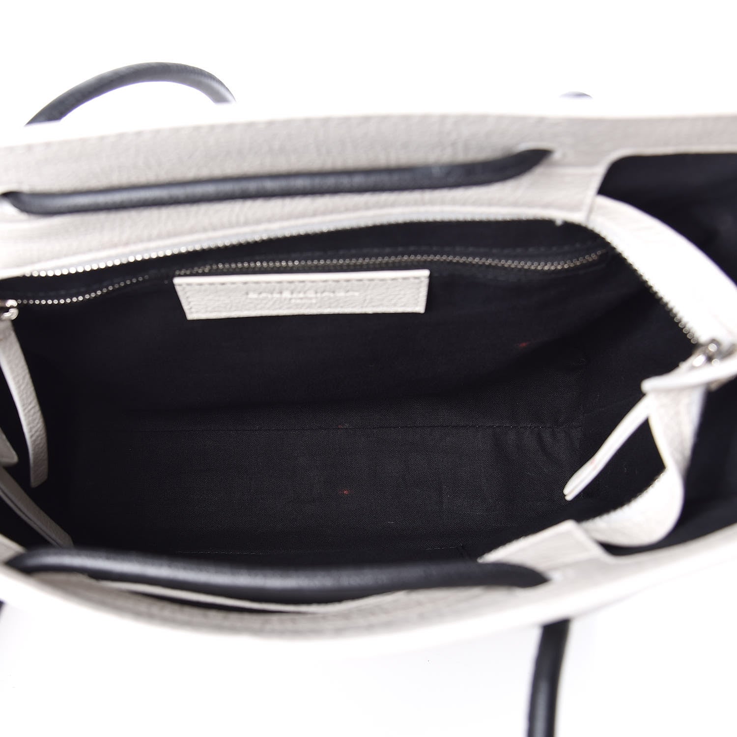 Balenciaga Calfskin Logo Small Shopping Tote White 5 of 12