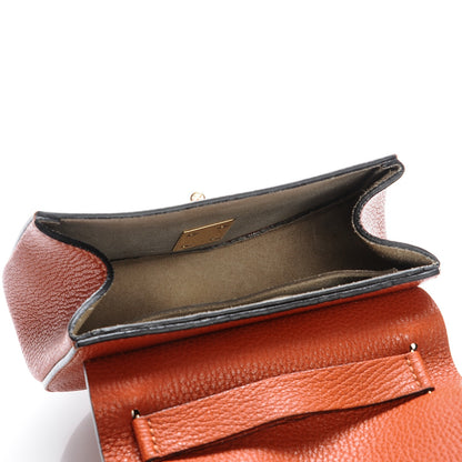 Chloe Grained Lambskin Mini Drew Shoulder Bag Foxy Orange 5 of 6