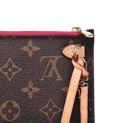 Louis Vuitton Monogram Neverfull MM GM Pochette Pivoine 9 of 9