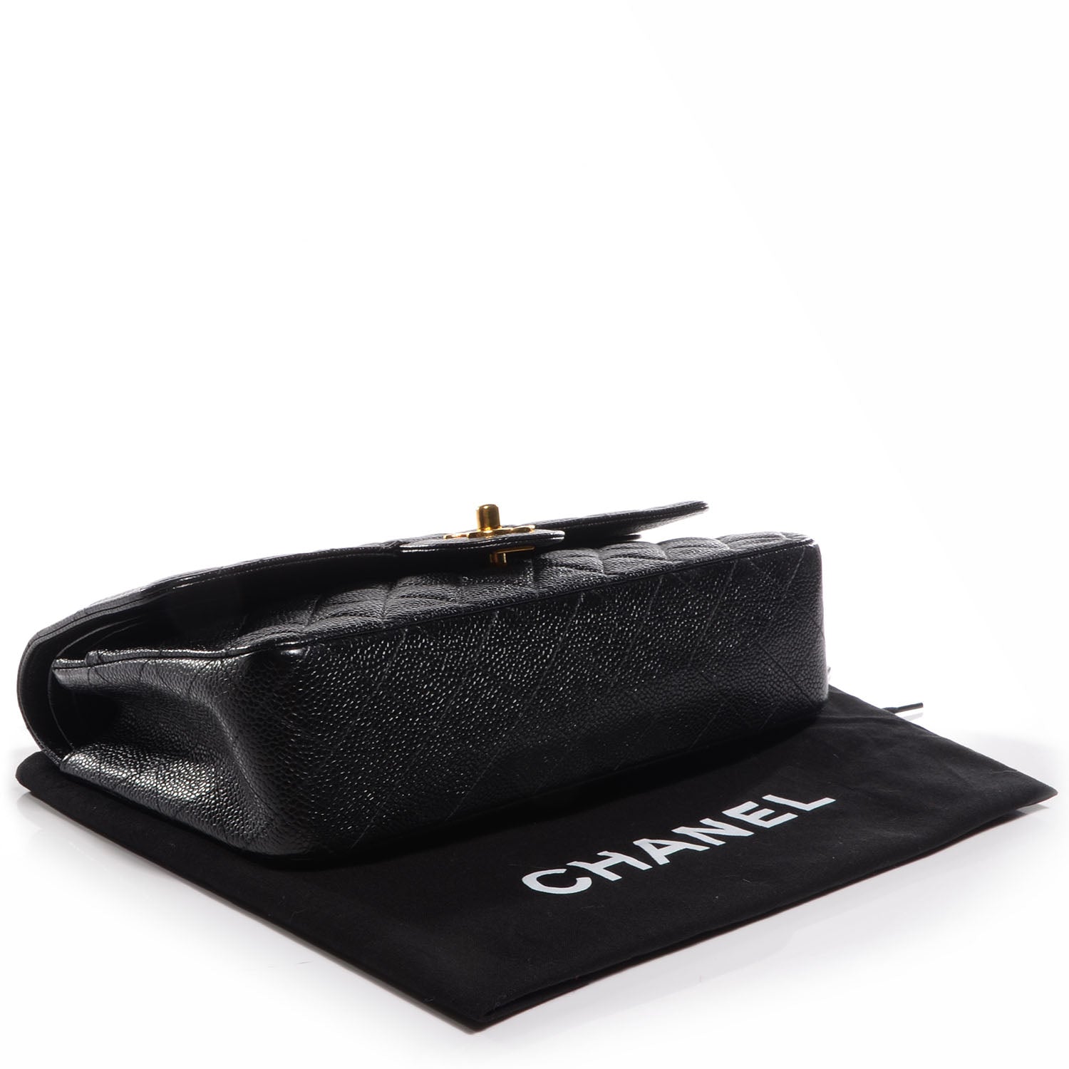 Chanel Caviar Quilted Medium Double Flap Black 4 of 8