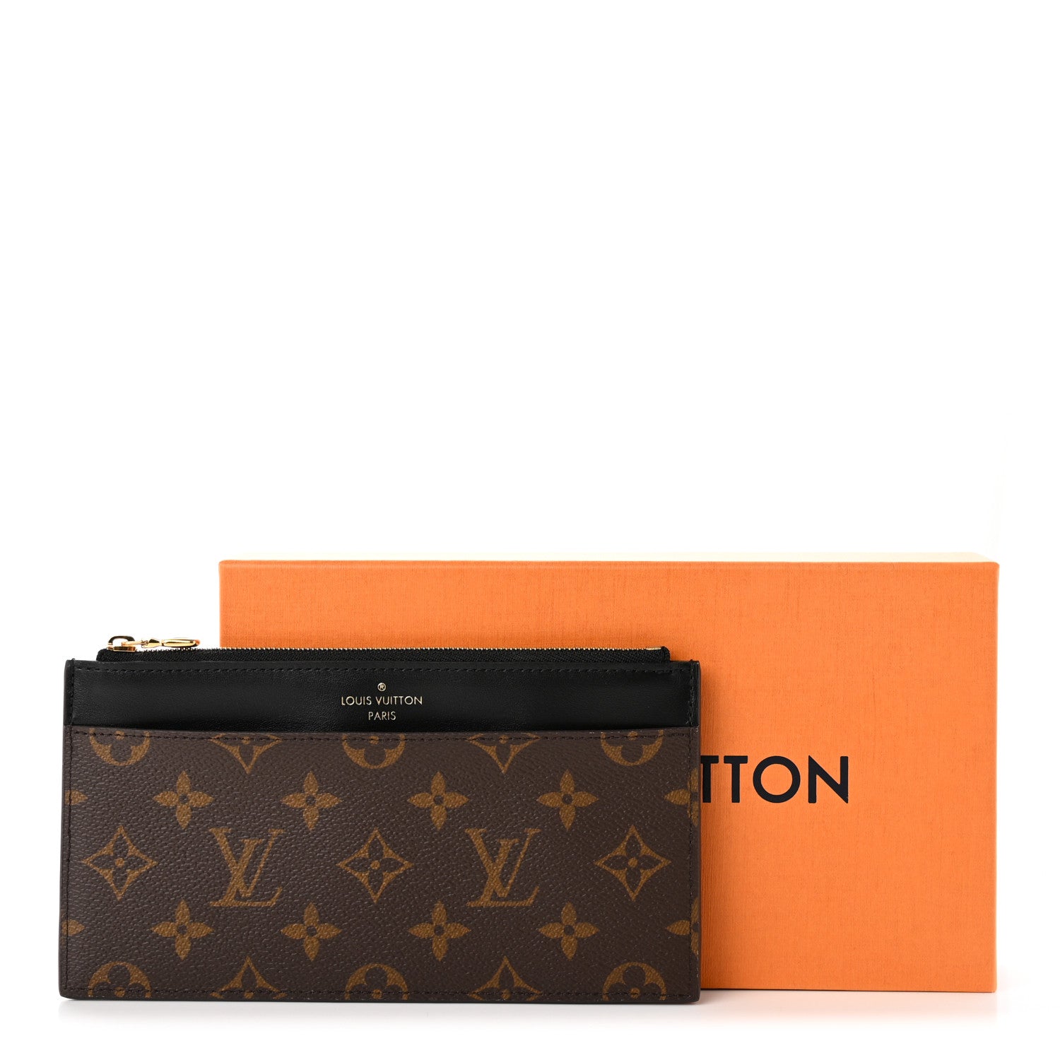 Louis Vuitton Monogram Slim Purse Black 9 of 9