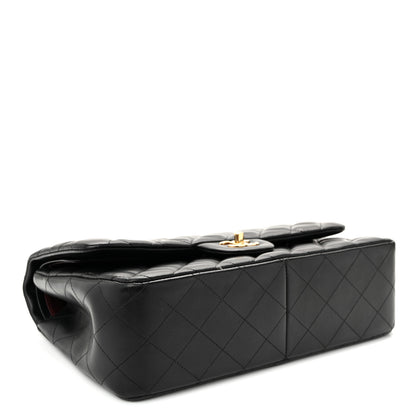 Chanel Lambskin Quilted Jumbo Double Flap Black 4 of 11