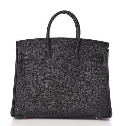 Hermes Togo Birkin 25 Black 4 of 37