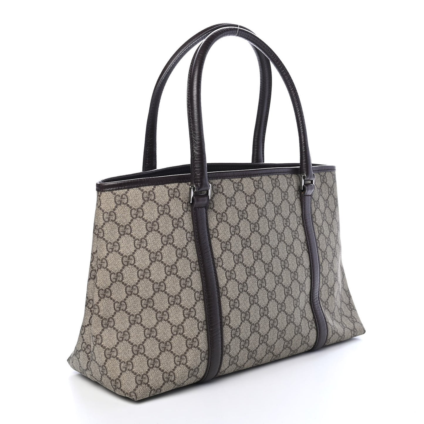 GG Plus Monogram Medium Joy Tote Dark Brown