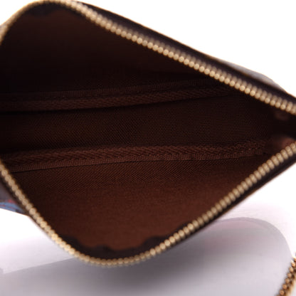 Louis Vuitton Monogram 2016 Christmas Animation Mini Pochette Accessories Rose Ballerine 5 of 11