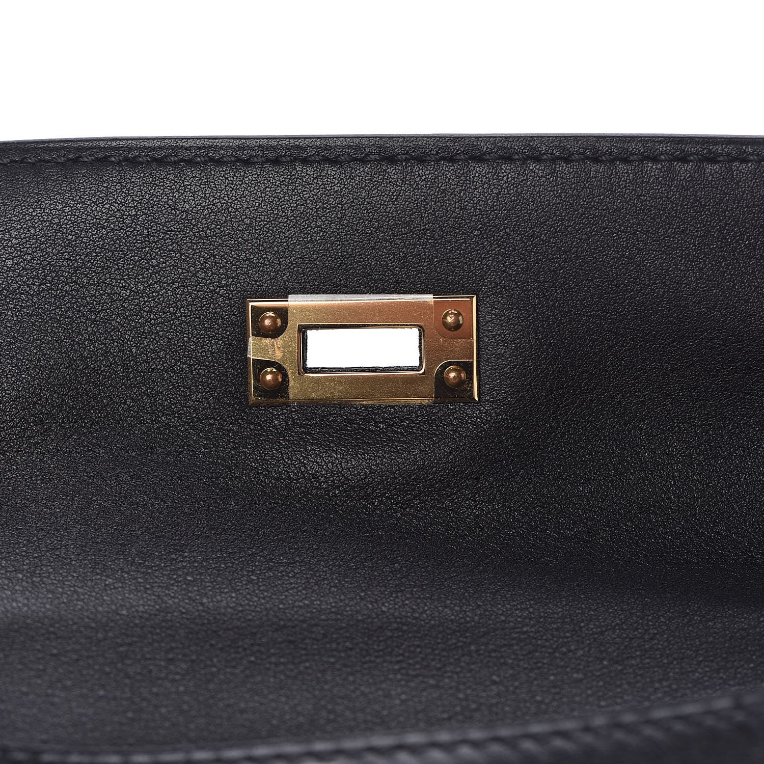 Hermes Swift Kelly Pochette Clutch Black 15 of 31