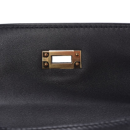 Hermes Swift Kelly Pochette Clutch Black 15 of 31