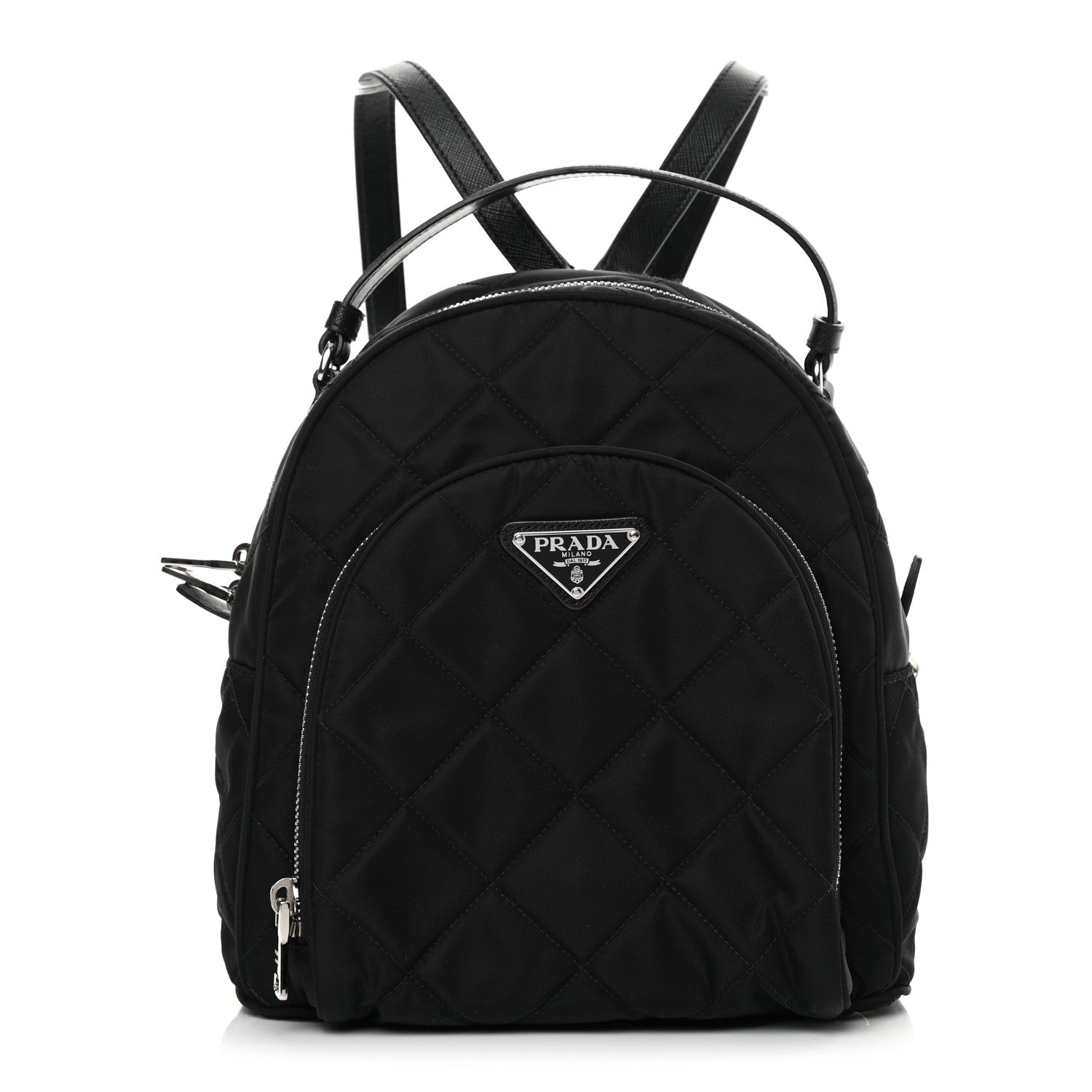 Prada Nylon Tessuto Impuntu Quilted Backpack Black 1 of 12