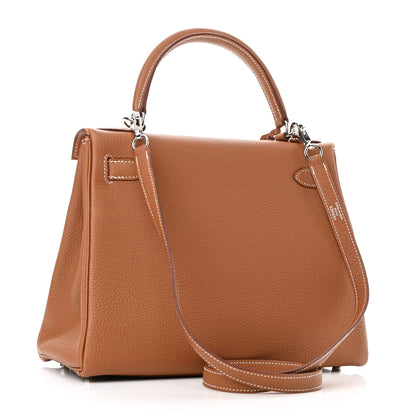 Hermes Togo Kelly Retourne 28 Gold 3 of 11