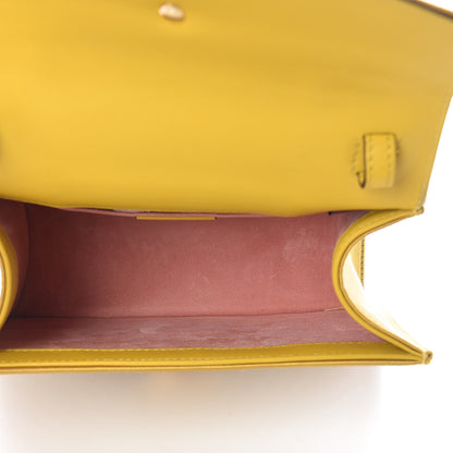 Gucci Satin Crystal Mini Sylvie Top Handle Bag Yellow 6 of 14