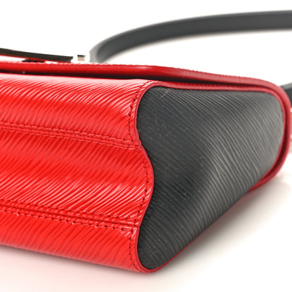 Louis Vuitton Epi Twist Bi-Color Love Lock Charm Shoulder Bag PM Red Black 8 of 8