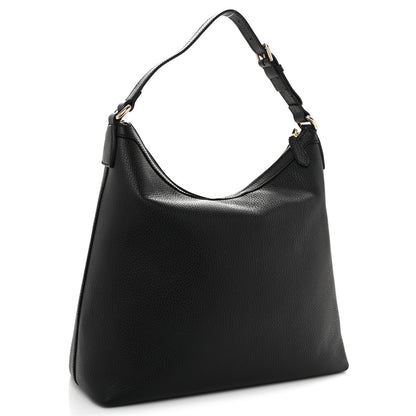 Gucci Dollar Calfskin GG Hobo Black 3 of 12