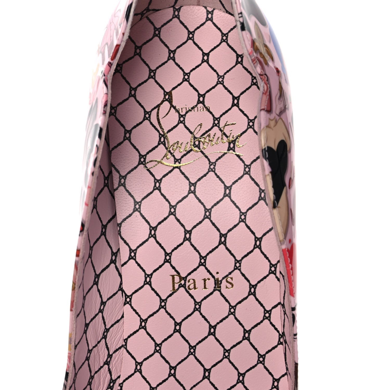 Christian Louboutin Patent Bored Lin Resille Hot Chick 100 Pumps 37 Poupee Multicolor 7 of 10