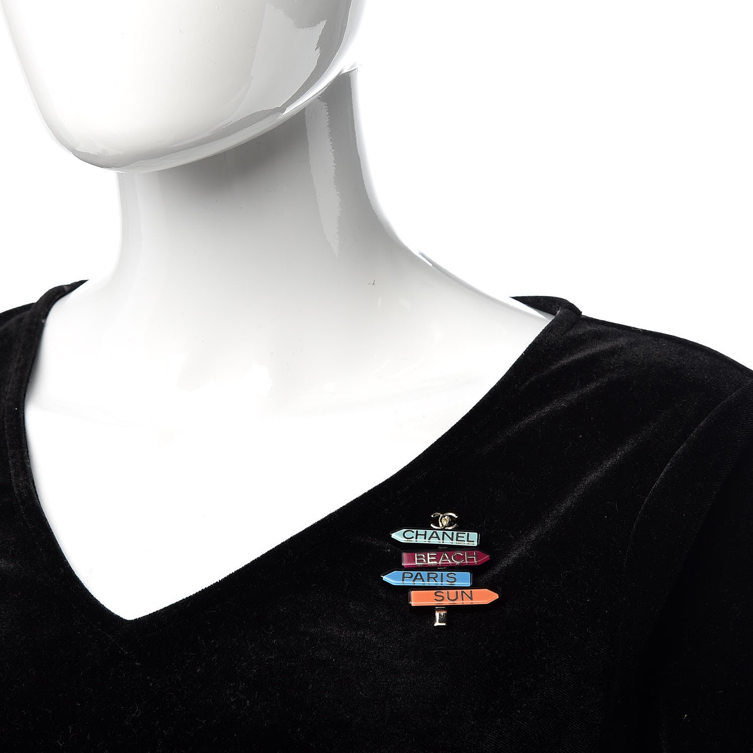 Chanel Resin By The Sea Sign Brooch Multicolor 2 of 5