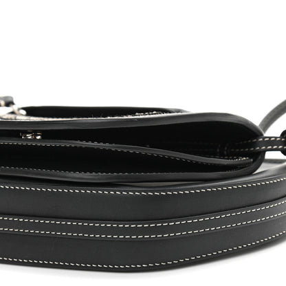 Burberry Canvas Horseferry Print Double Olympia Shoulder Bag Black 9 of 9
