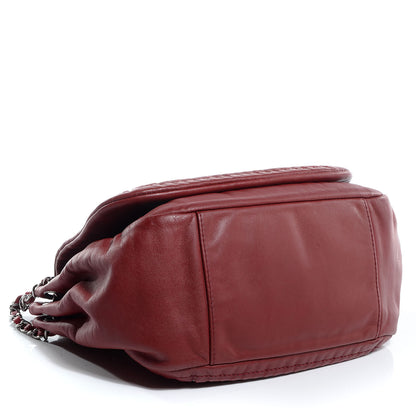Chanel Smooth Calfskin Luxe Ligne Flap Bag Red 4 of 7