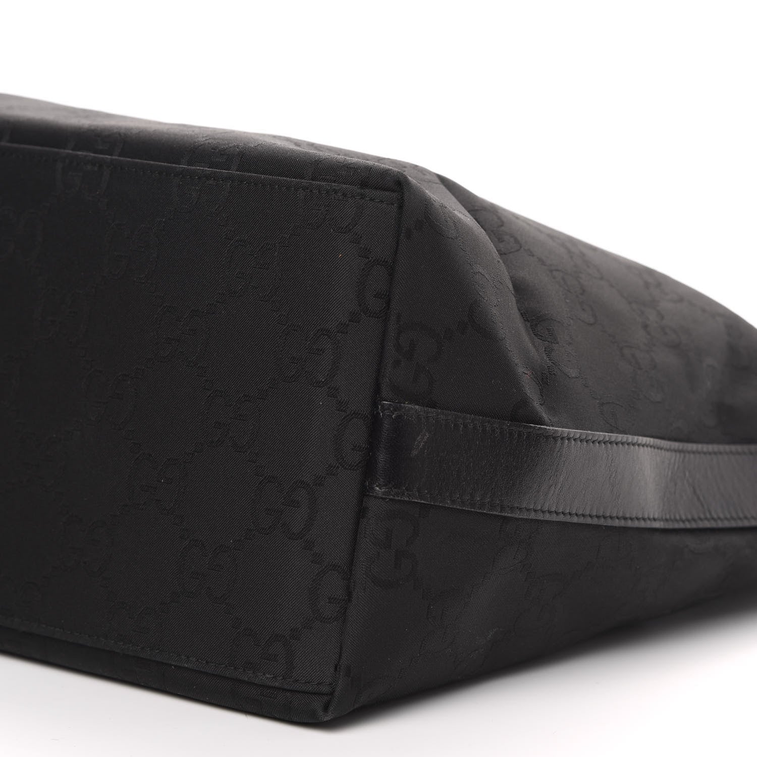Gucci Nylon Monogram Hobo Black 9 of 12