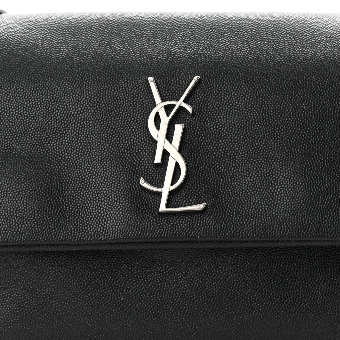 Grain De Poudre Small West Hollywood Monogram Fold-Over Bag Black