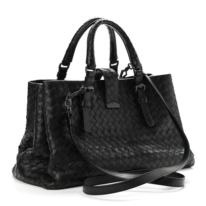 Bottega Veneta Light Calf Intrecciato Small Roma Black 3 of 11