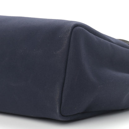 Hermes Toile Vache Hunter Herbag Cabas MM Bleu Marine 10 of 10