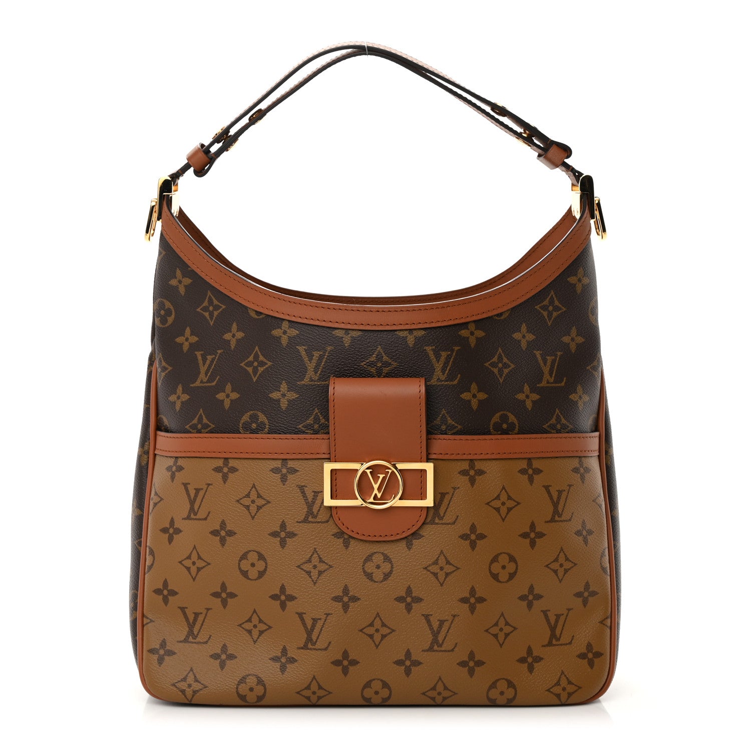 Louis Vuitton Reverse Monogram Dauphine Hobo MM 1 of 12