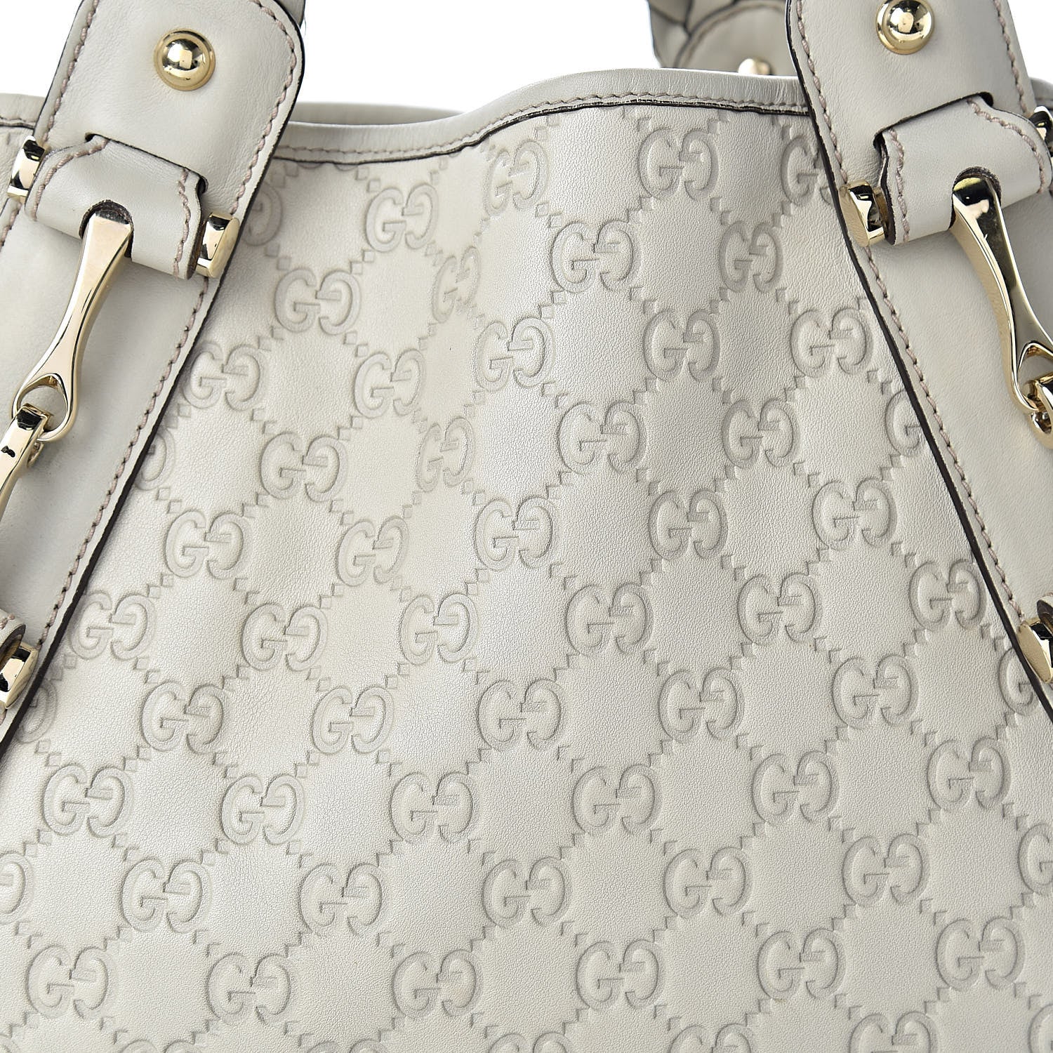 Gucci Guccissima Small Pelham Shoulder Bag Off White 8 of 11