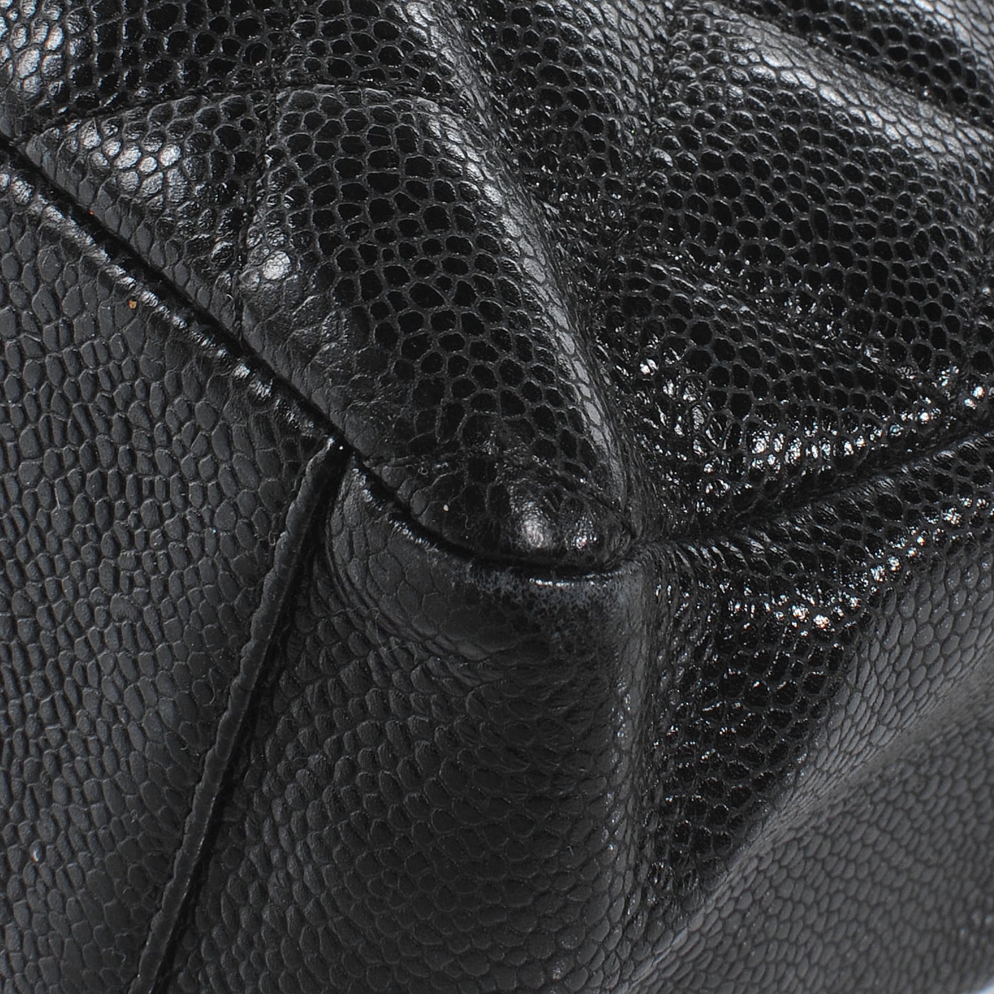 Caviar Petit Shopping Tote PST Black