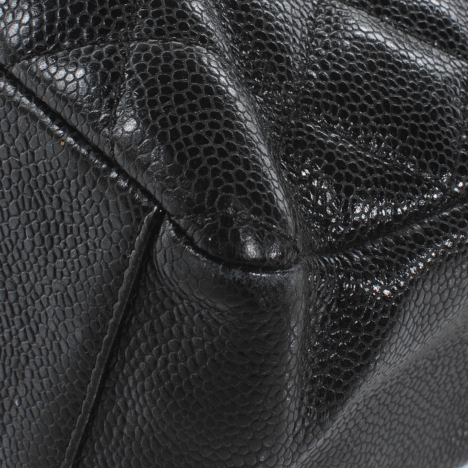 Chanel Caviar Petit Shopping Tote PST Black 6 of 9