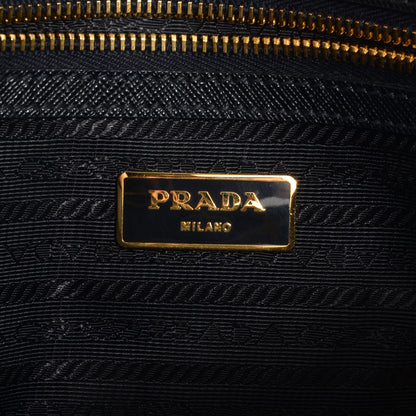 Prada Saffiano Lux Large Double Zip Tote Nero Black 6 of 10