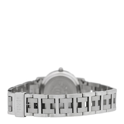 Hermes Stainless Steel 24mm Clipper Quartz Watch Grey 3 of 4