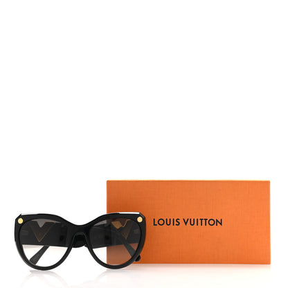 Louis Vuitton Acetate My Fair Lady Sunglasses Z0902W Black 9 of 9