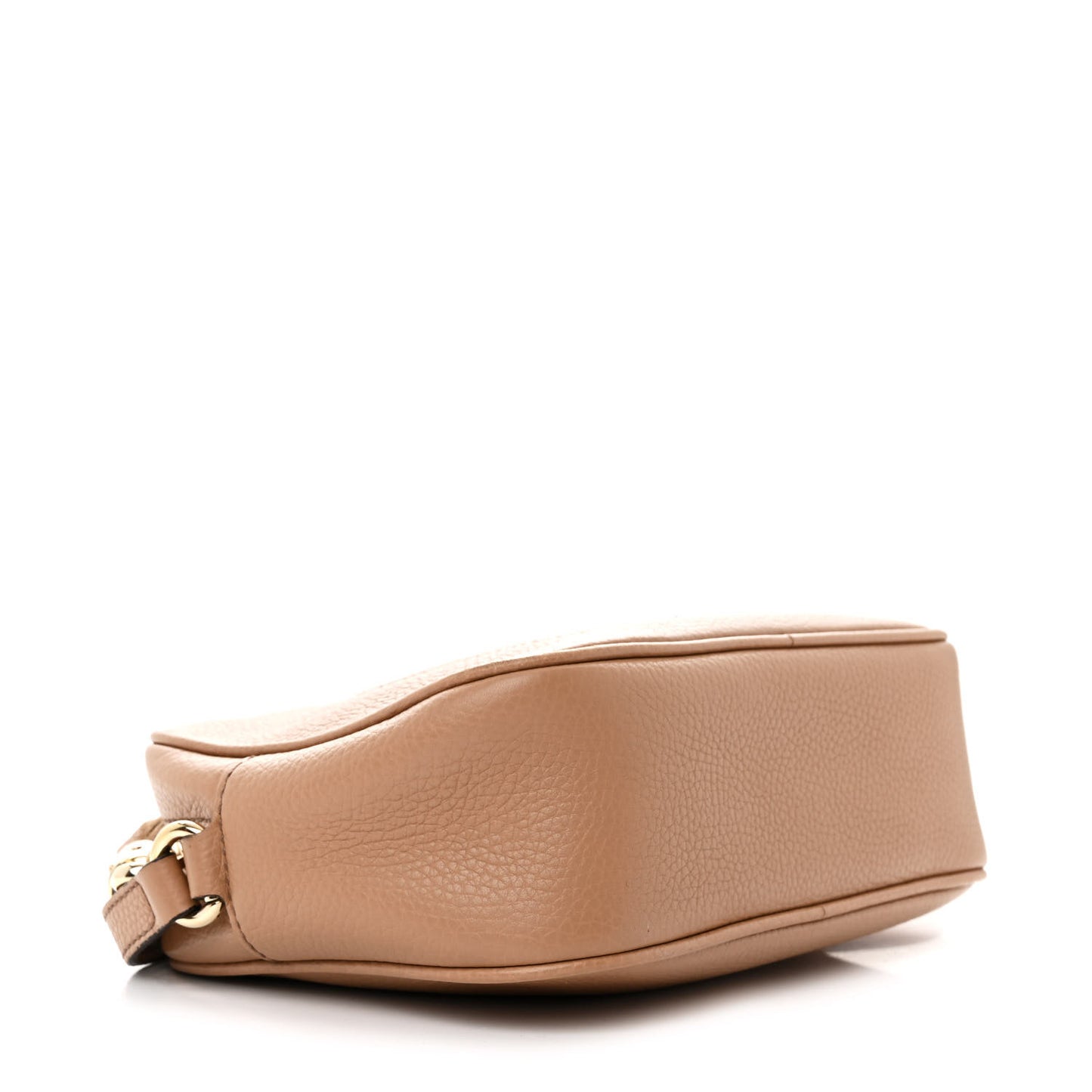 Pebbled Calfskin Small Soho Disco Bag Camelia