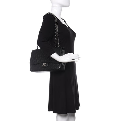Chanel Caviar Quilted Jumbo Single Flap Black 2 of 12