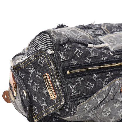 Louis Vuitton Denim Patchwork Speedy 30 Grey 9 of 12