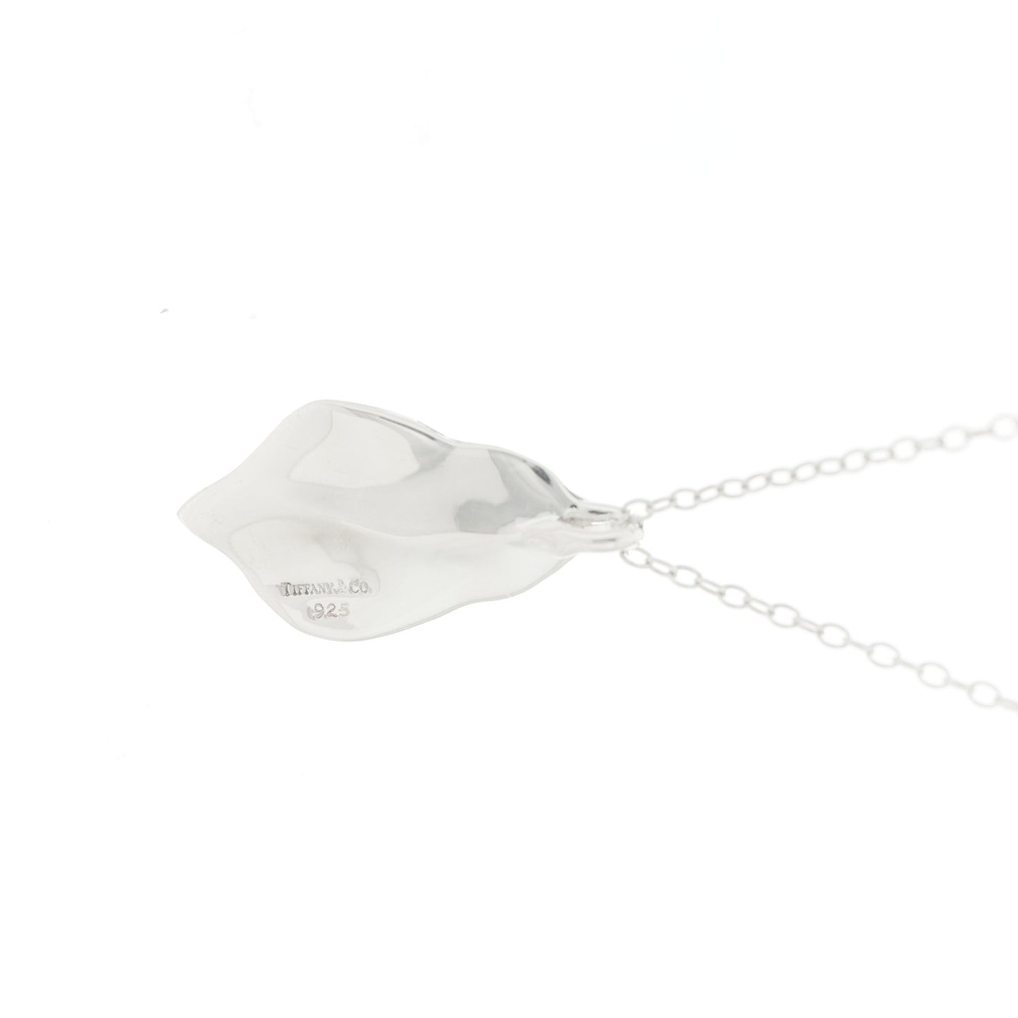 Sterling Silver Leaf Pendant Necklace
