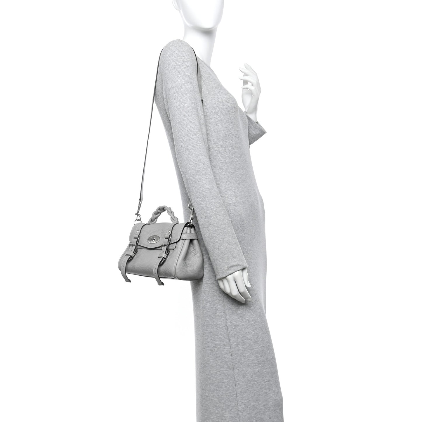 Heavy Grain Mini Alexa Pale Grey