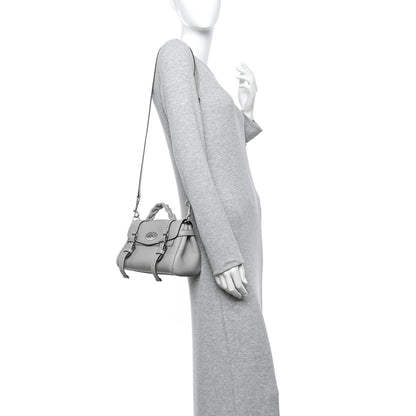 Mulberry Heavy Grain Mini Alexa Pale Grey 2 of 9