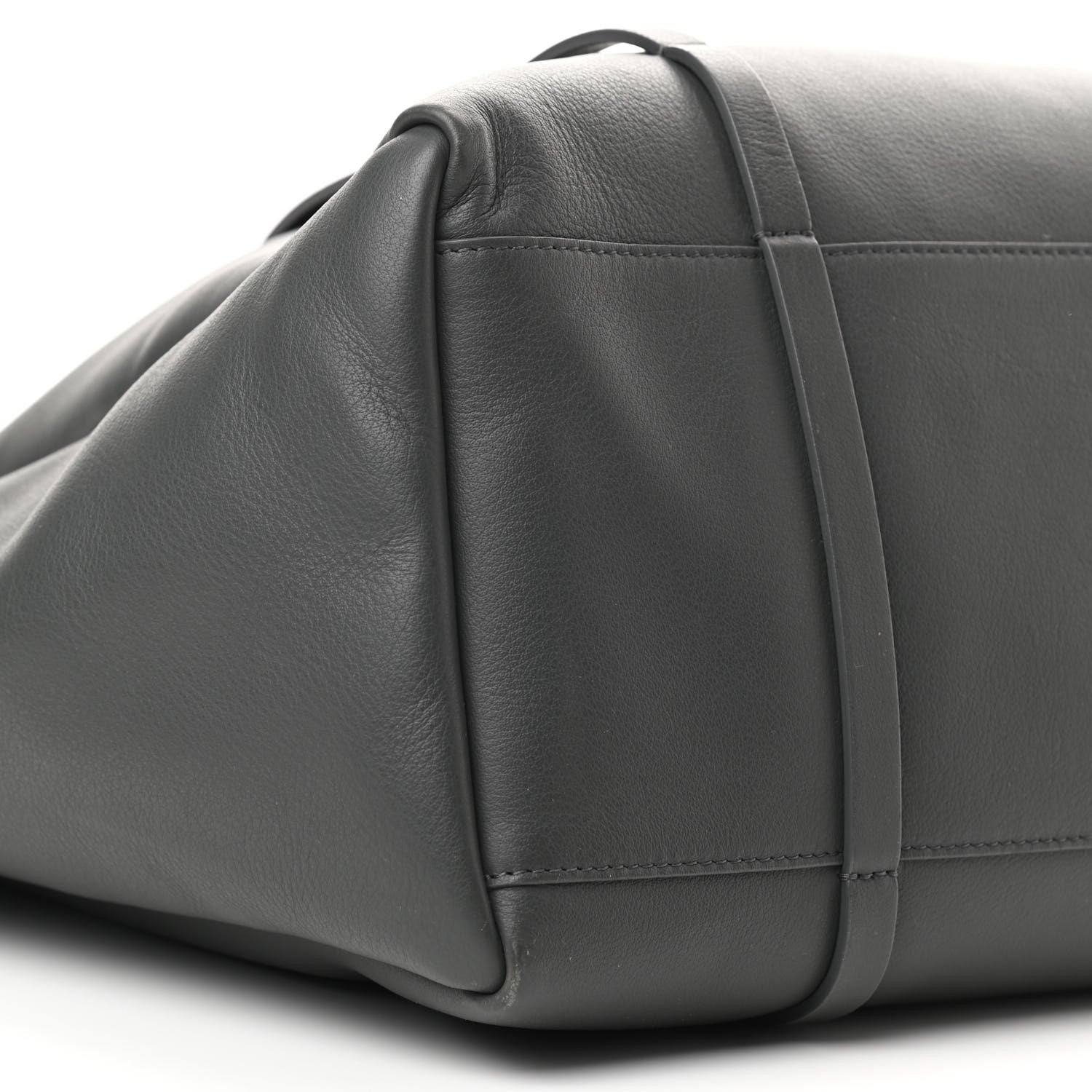 Balenciaga Veau Baltimore Double Sided Medium Everyday Tote Gris Fossile Bleu Turquoise 10 of 12
