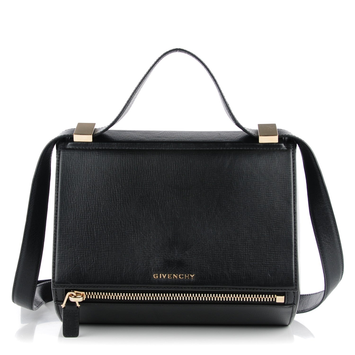 Givenchy Textured Calfskin Medium Pandora Box Crossbody Bag Black 1 of 7