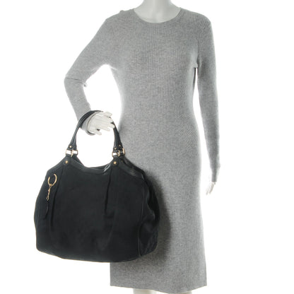 Gucci Monogram Large Sukey Tote Black 2 of 7