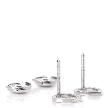 Tiffany Platinum Diamond Heart Earrings 3 of 6