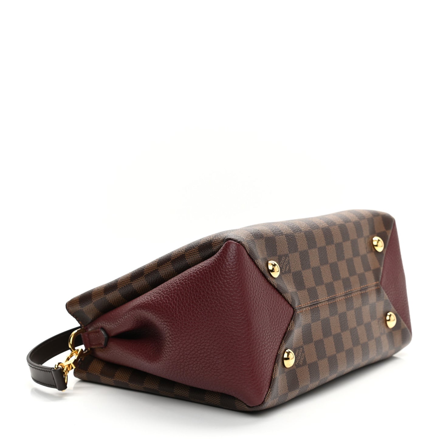Damier Ebene Cuir Taurillon Brittany Bordeaux