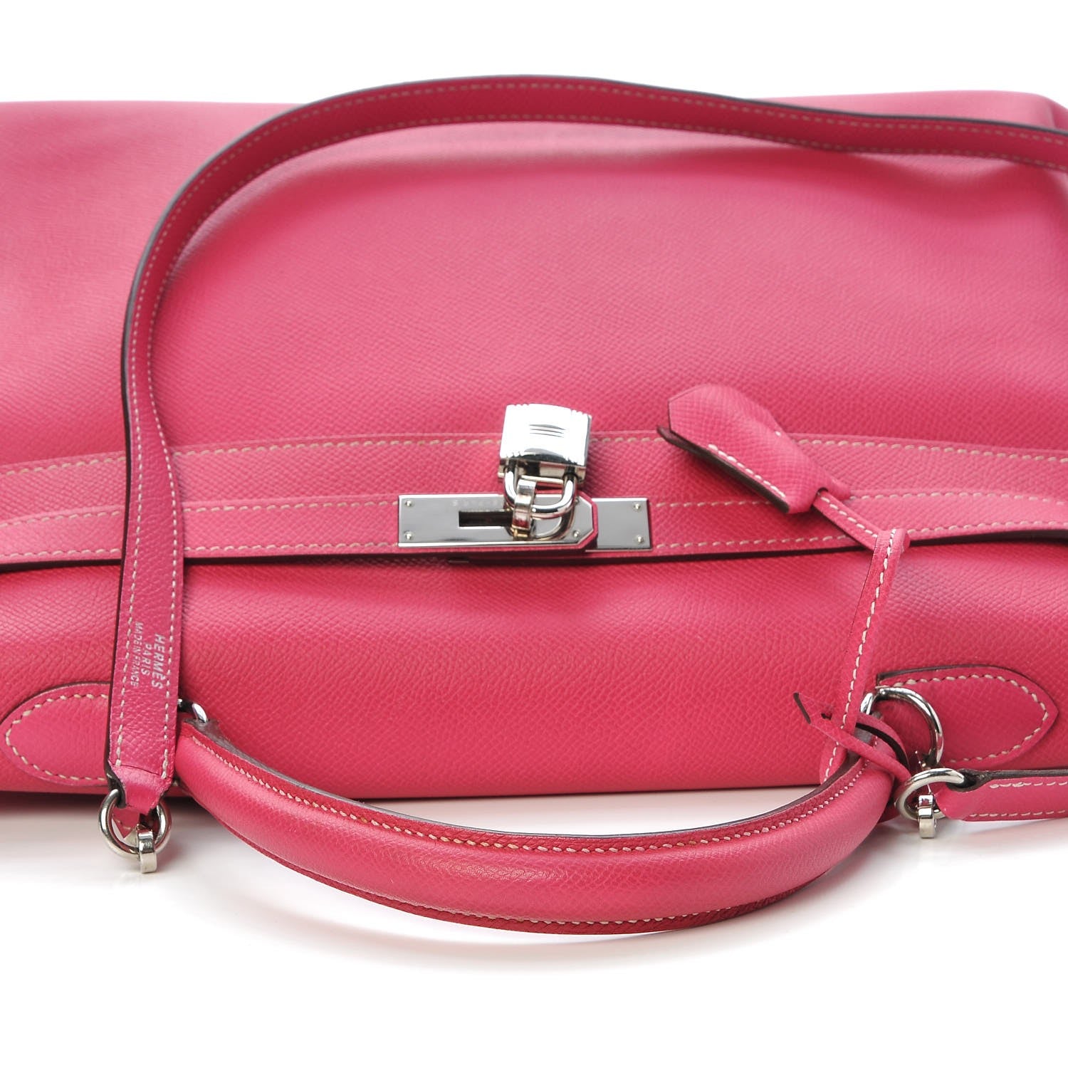 Hermes Epsom Candy Kelly Retourne 35 Rose Tyrien Rubis 29 of 31