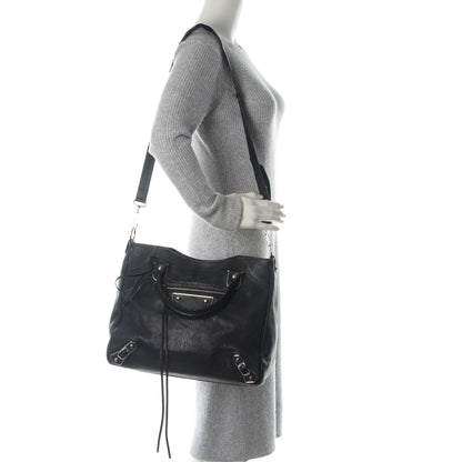 Balenciaga Chevre Metallic Edge Silver Velo Black 2 of 7